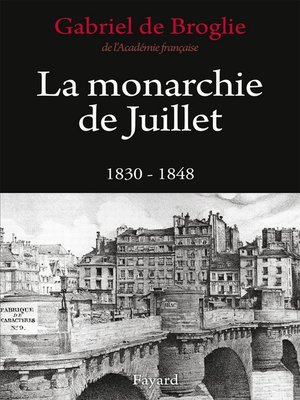 cover image of La Monarchie de Juillet